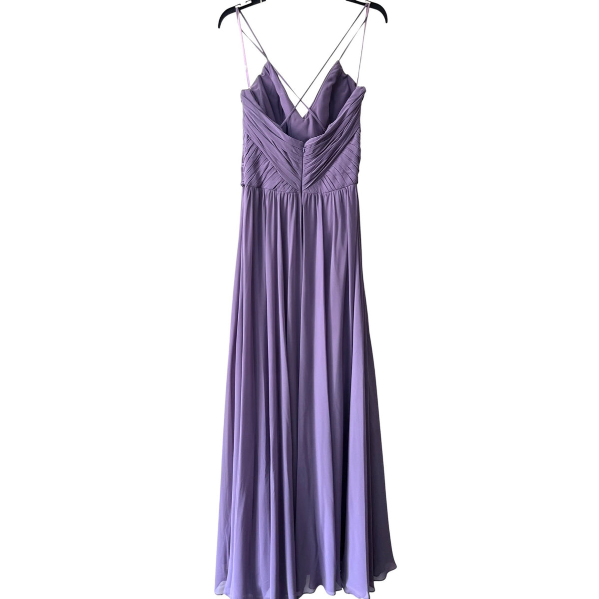 Hayley Paige Occasions Long Lavender Bridesmaid Dress Size 10