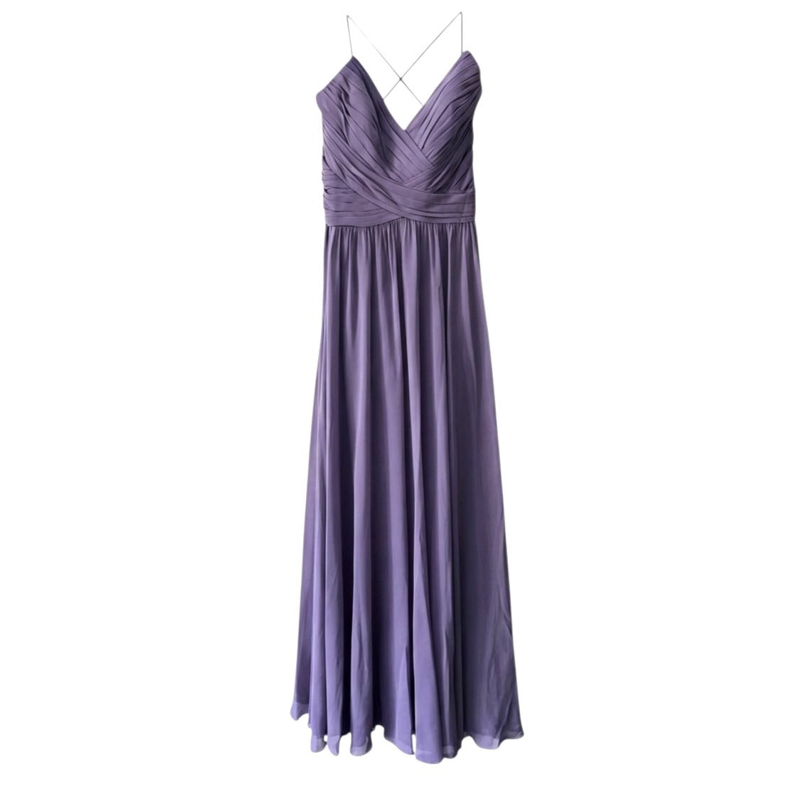 Hayley Paige Occasions Long Lavender Bridesmaid Dress Size 10