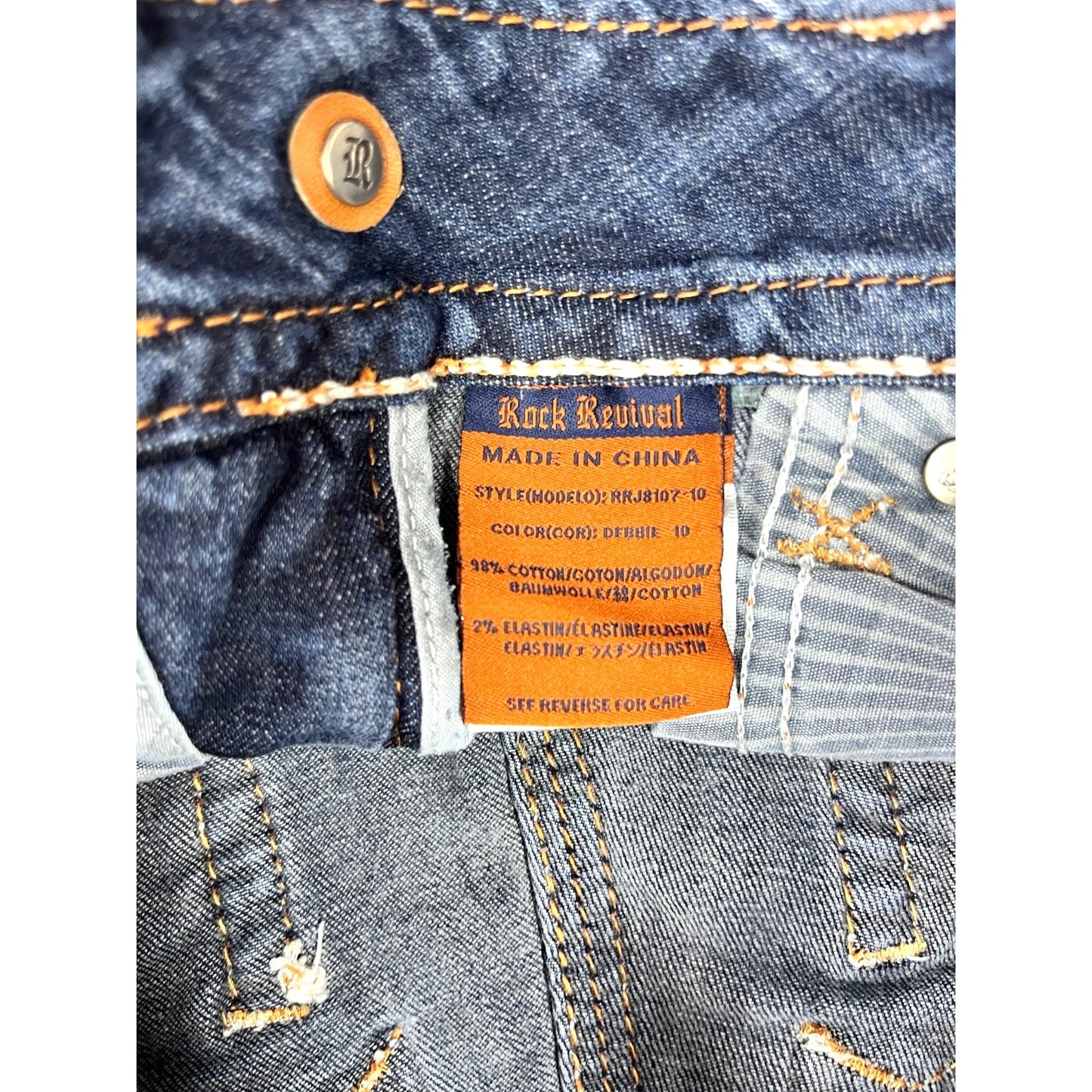 Rock Revival Debbie Straight Leg Jeans Women's Size 25