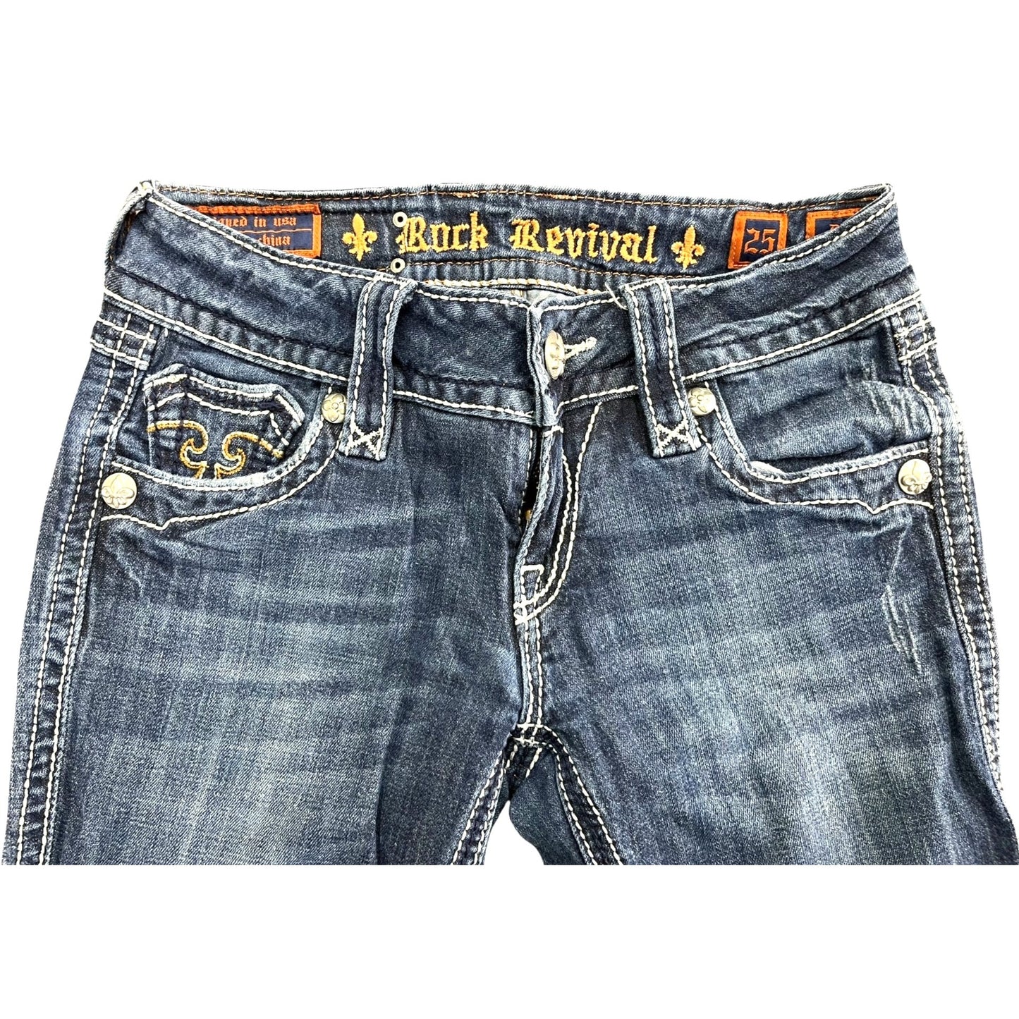 Rock Revival Debbie Straight Leg Jeans Women's Size 25