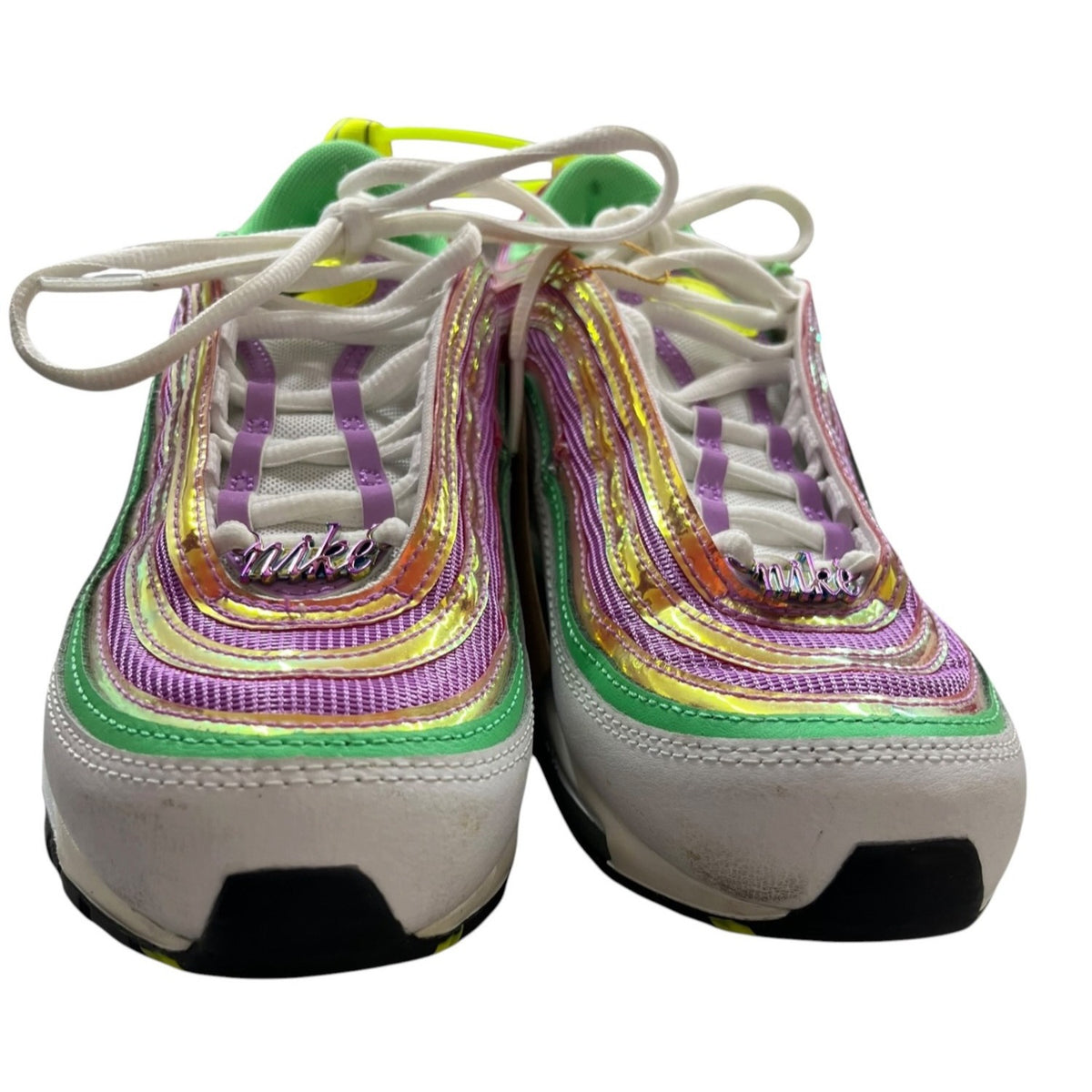 Nike Air Max 97 White Fuchsia Glow Venom Sneakers Size 7.5