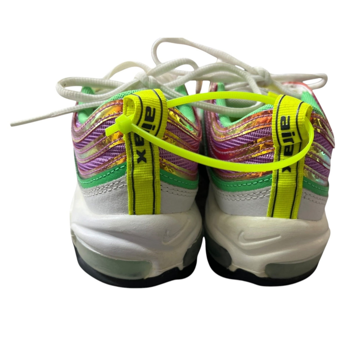 Nike Air Max 97 White Fuchsia Glow Venom Sneakers Size 7.5