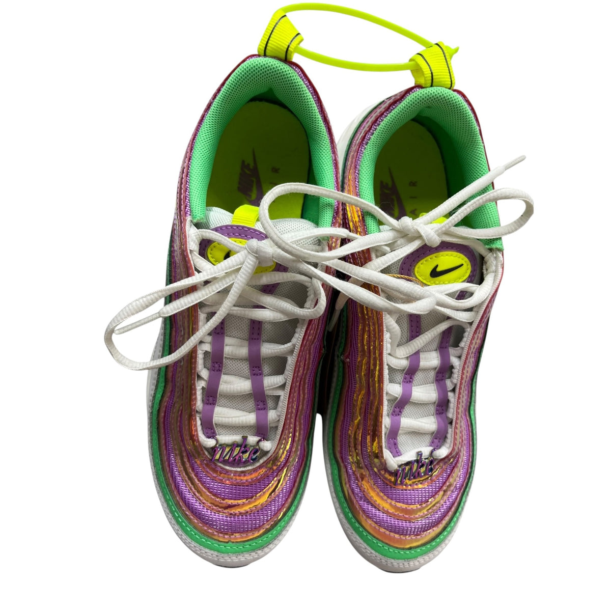 Nike Air Max 97 White Fuchsia Glow Venom Sneakers Size 7.5