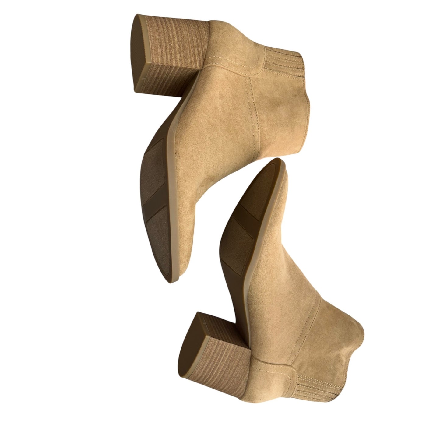 LC Lauren Conrad Taupe Suede Ankle Boots Womens Size 9M