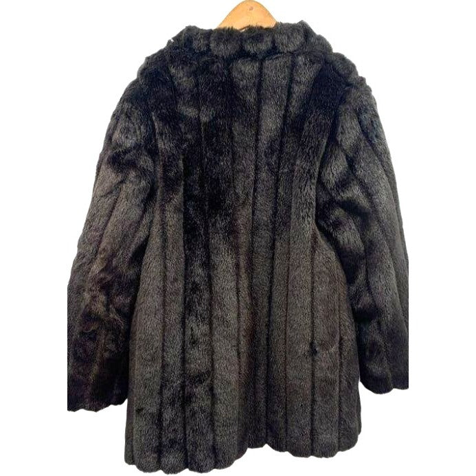 Vintage Wiman Dark Brown Faux Fur Jacket - Size 12
