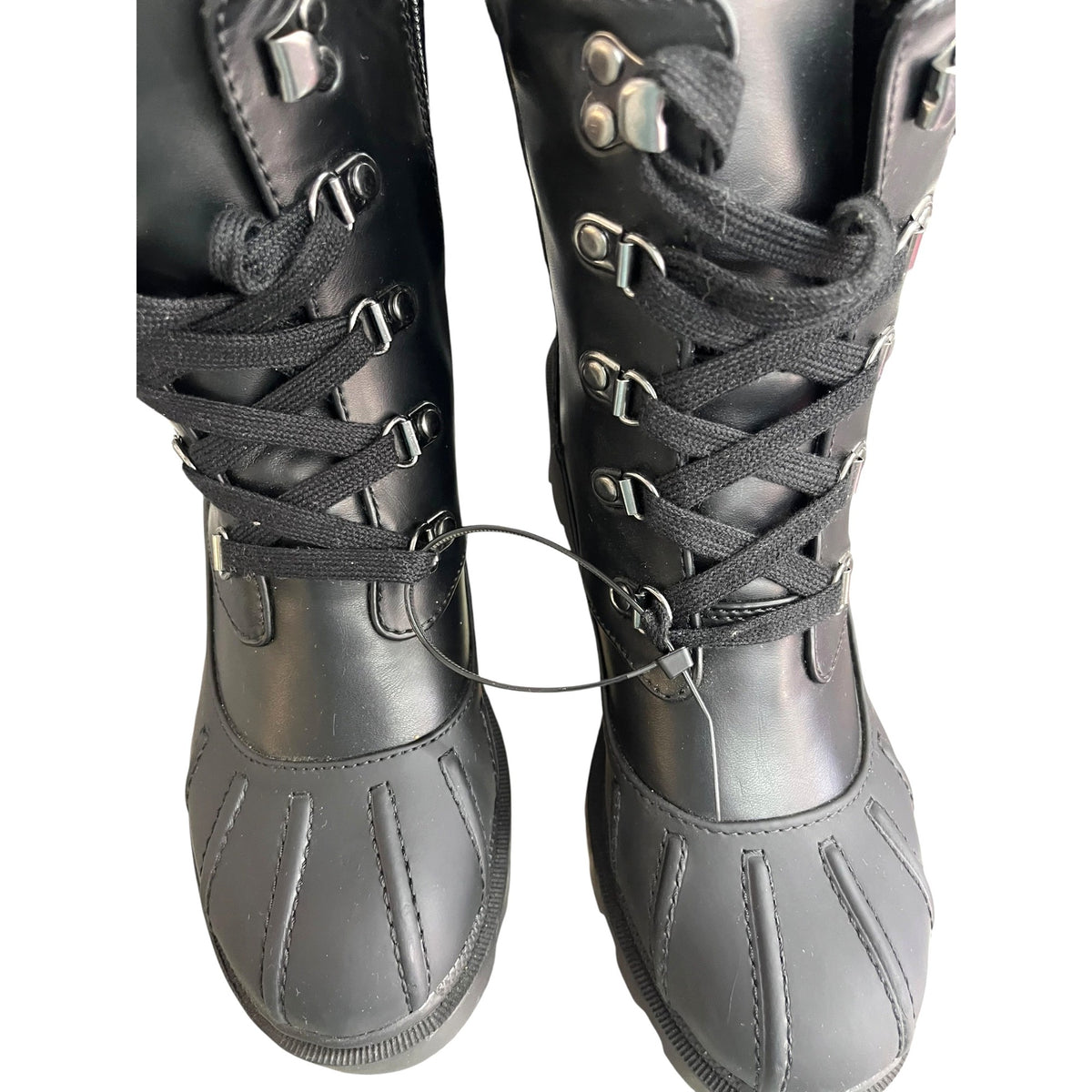 Universal Thread Black Platform Fur-Lined Boots Size 7