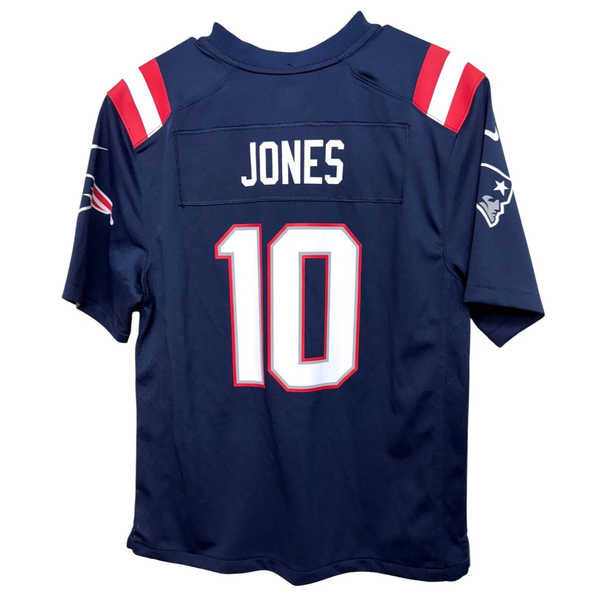 Nike Patriots Mac Jones #10 On-Field NFL Jersey Navy Youth Size L NWT