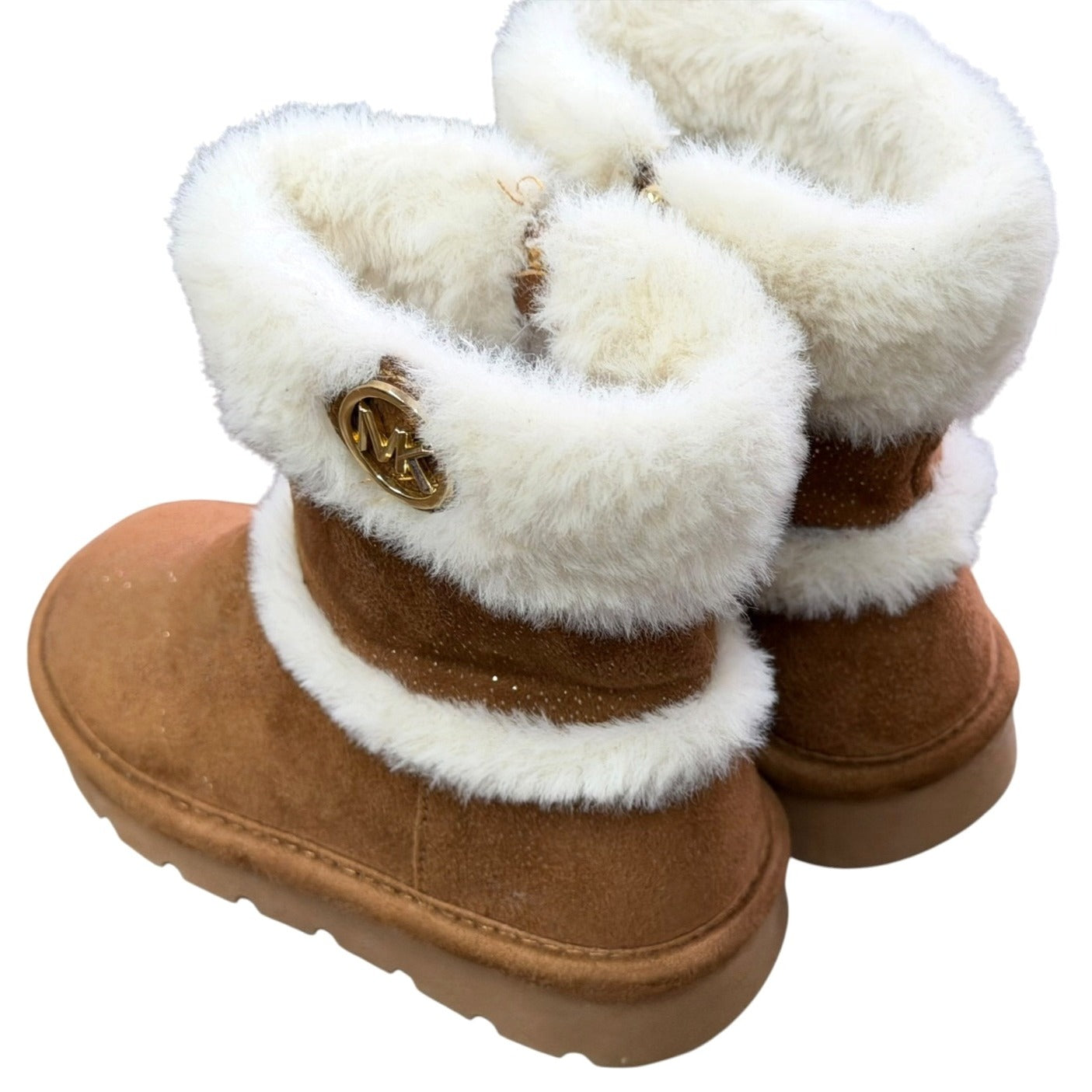Michael Kors Girls Glitter Brown Boots