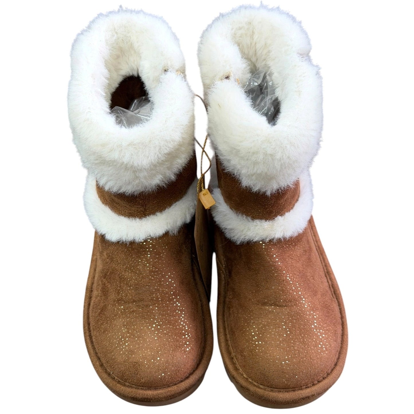 Michael Kors Girls Glitter Brown Boots