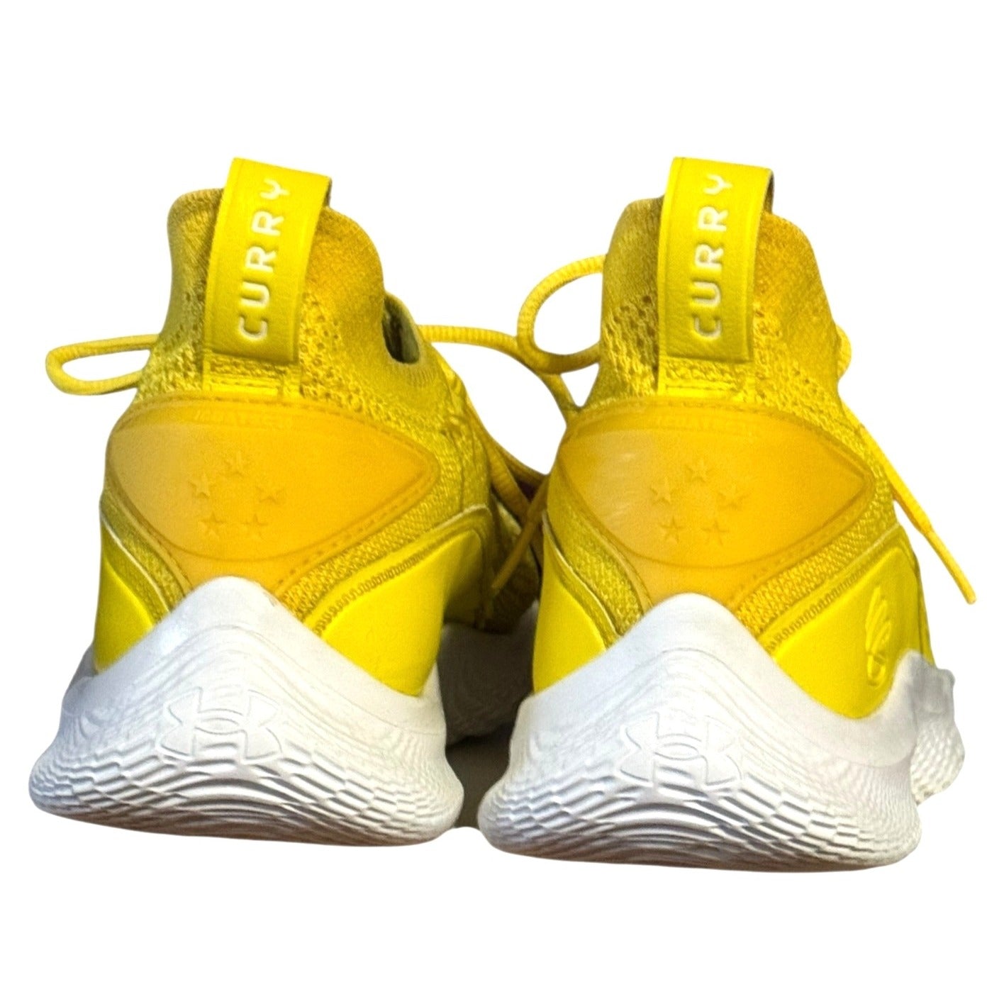 Under Armour Curry Flow 9 Golden Yellow Basketball Shoes Sz 6.5