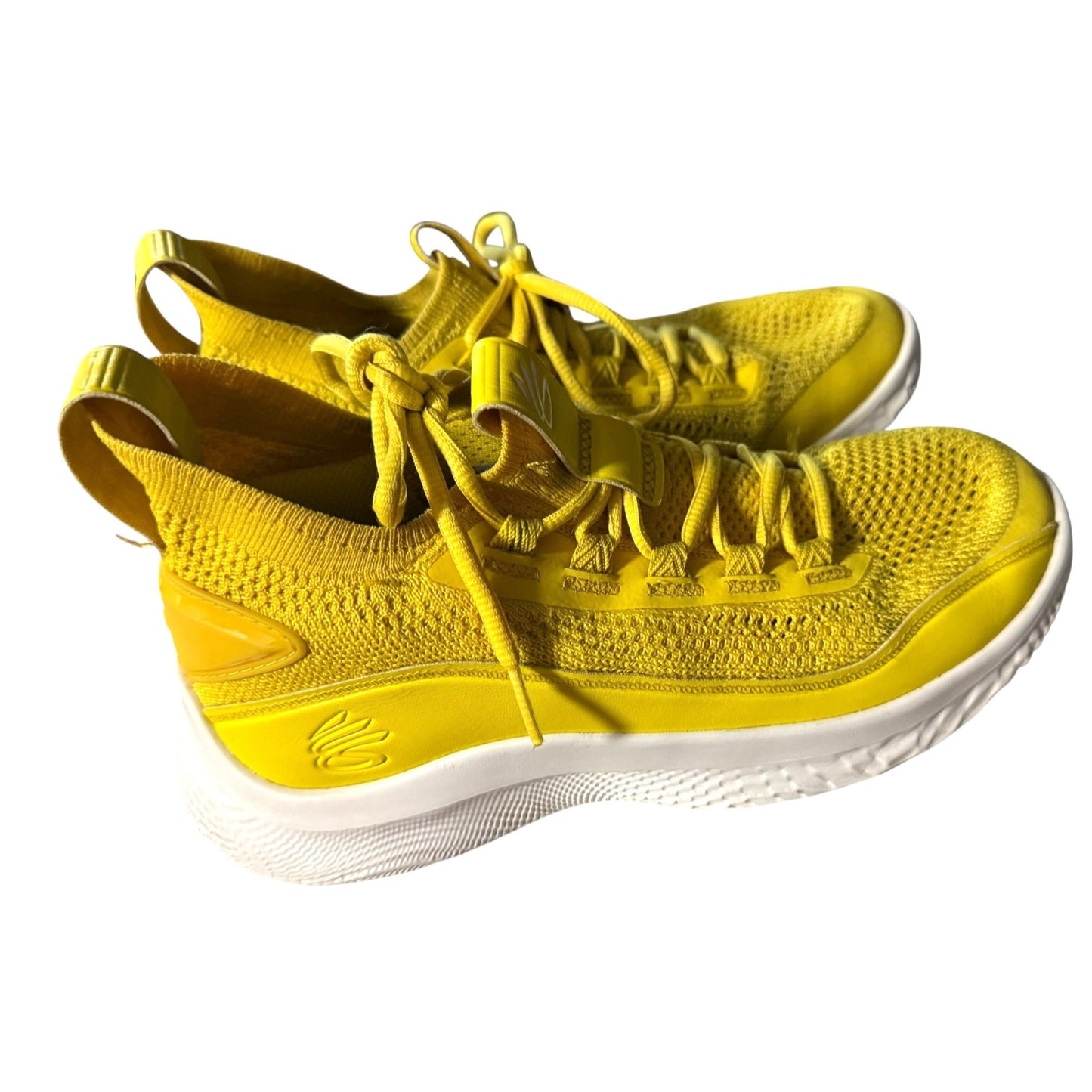 Under Armour Curry Flow 9 Golden Yellow Basketball Shoes Sz 6.5