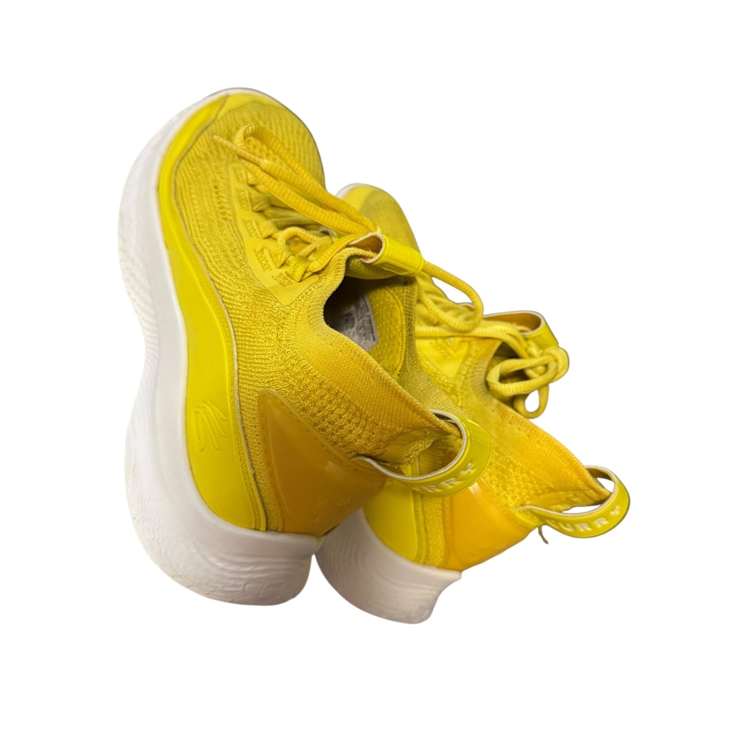 Under Armour Curry Flow 9 Golden Yellow Basketball Shoes Sz 6.5