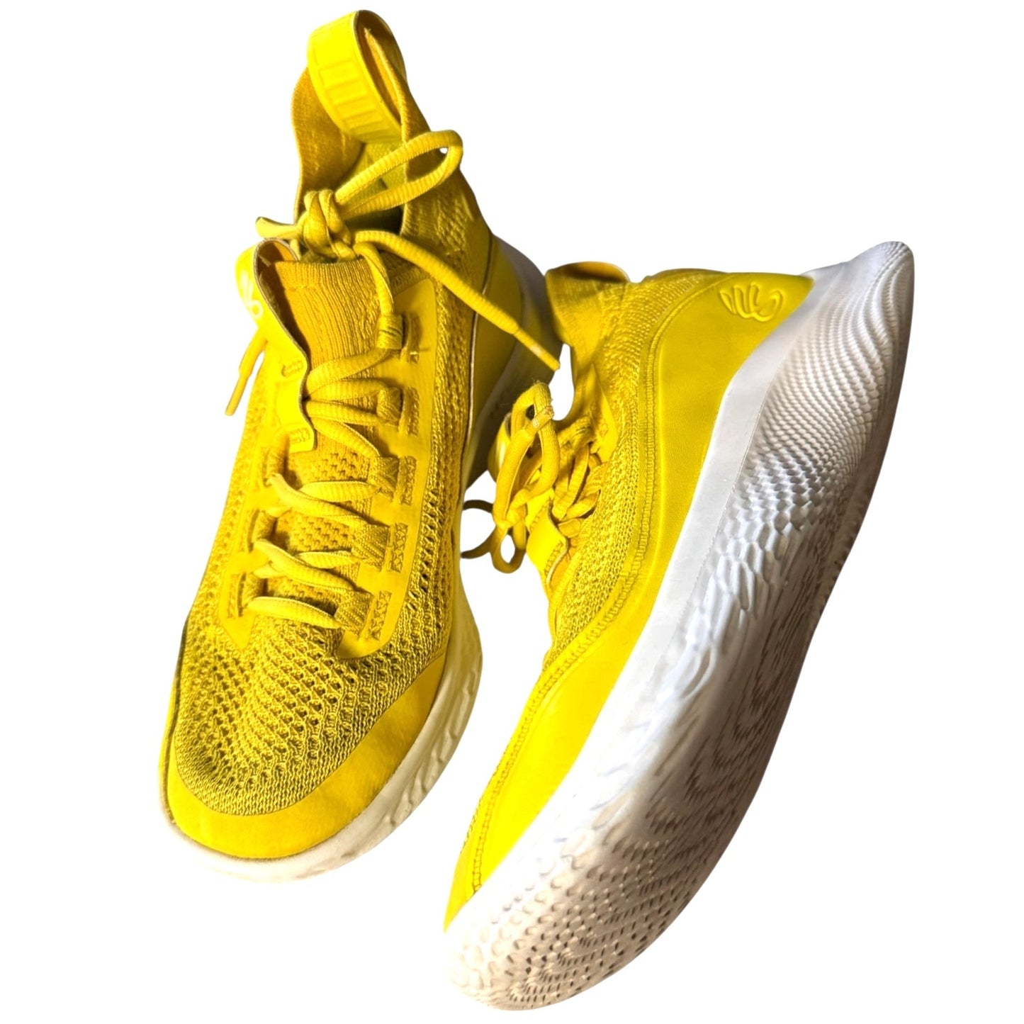 Under Armour Curry Flow 9 Golden Yellow Basketball Shoes Sz 6.5