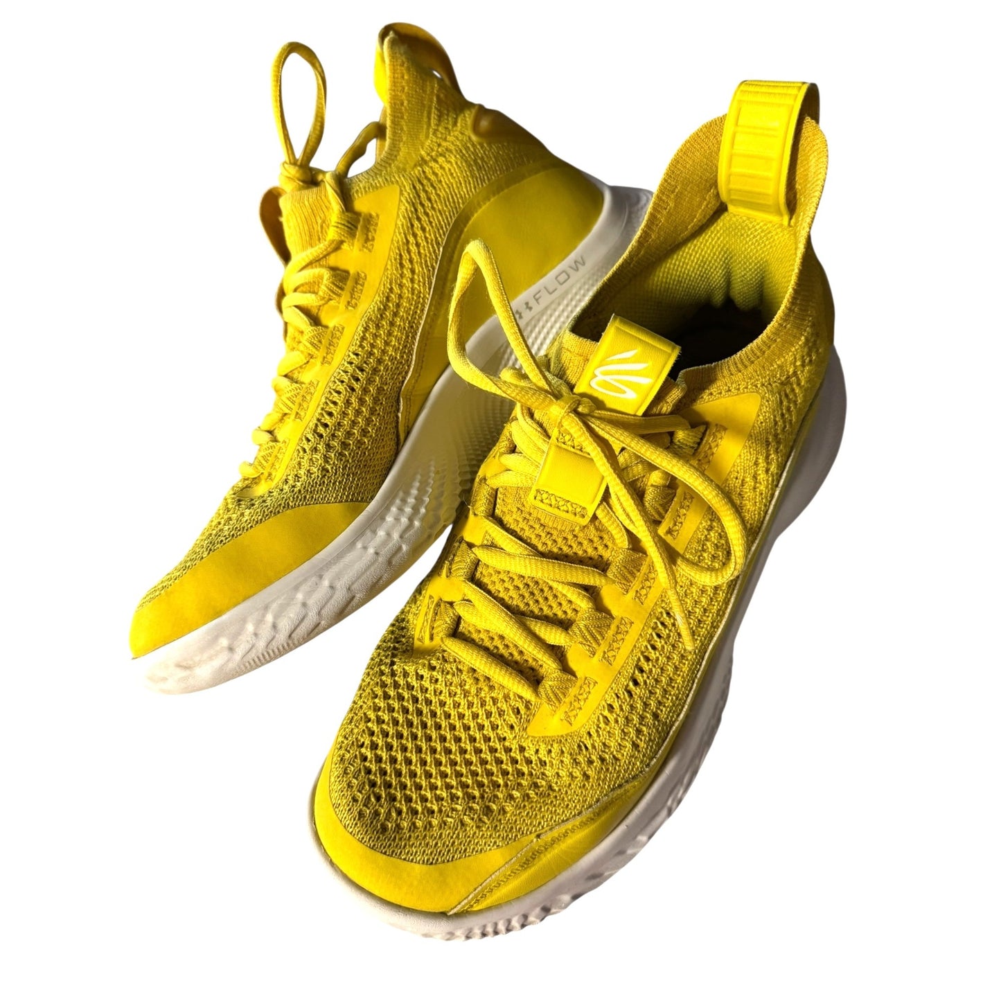 Under Armour Curry Flow 9 Golden Yellow Basketball Shoes Sz 6.5