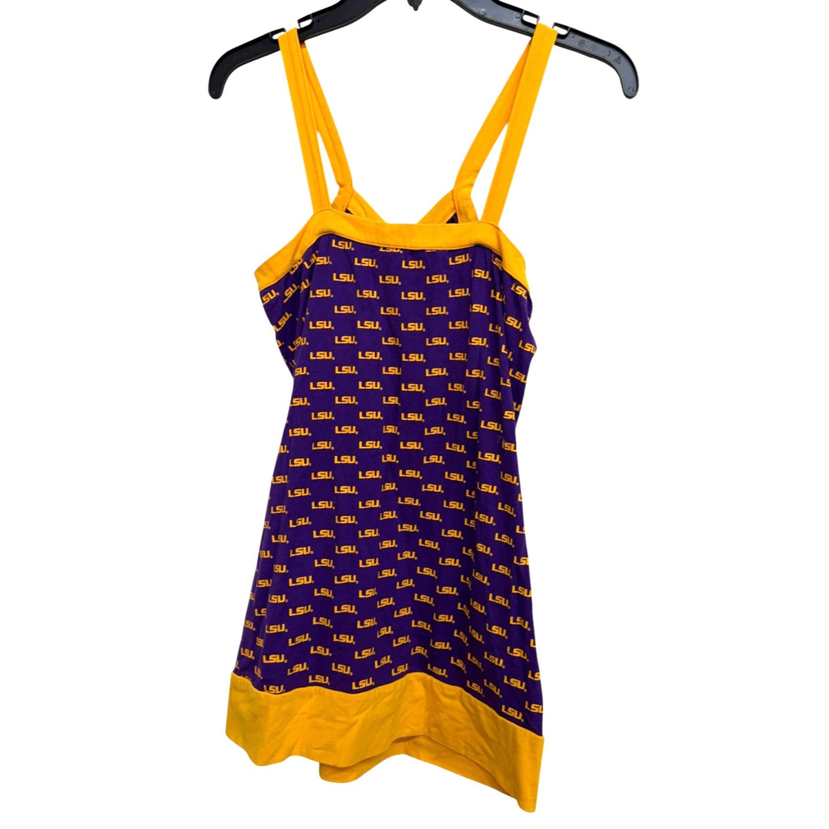 LSU Tigers Women's Purple & Gold Sleeveless Tank Top With Logo Print - Size S