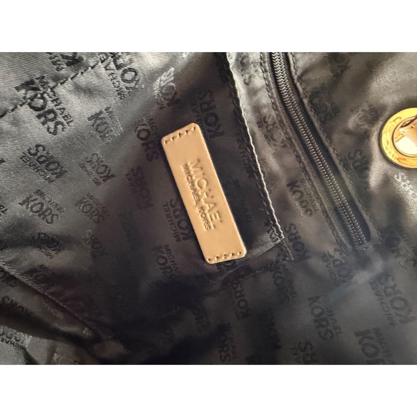 Michael Kors Jet Set Black Patent Leather Tote