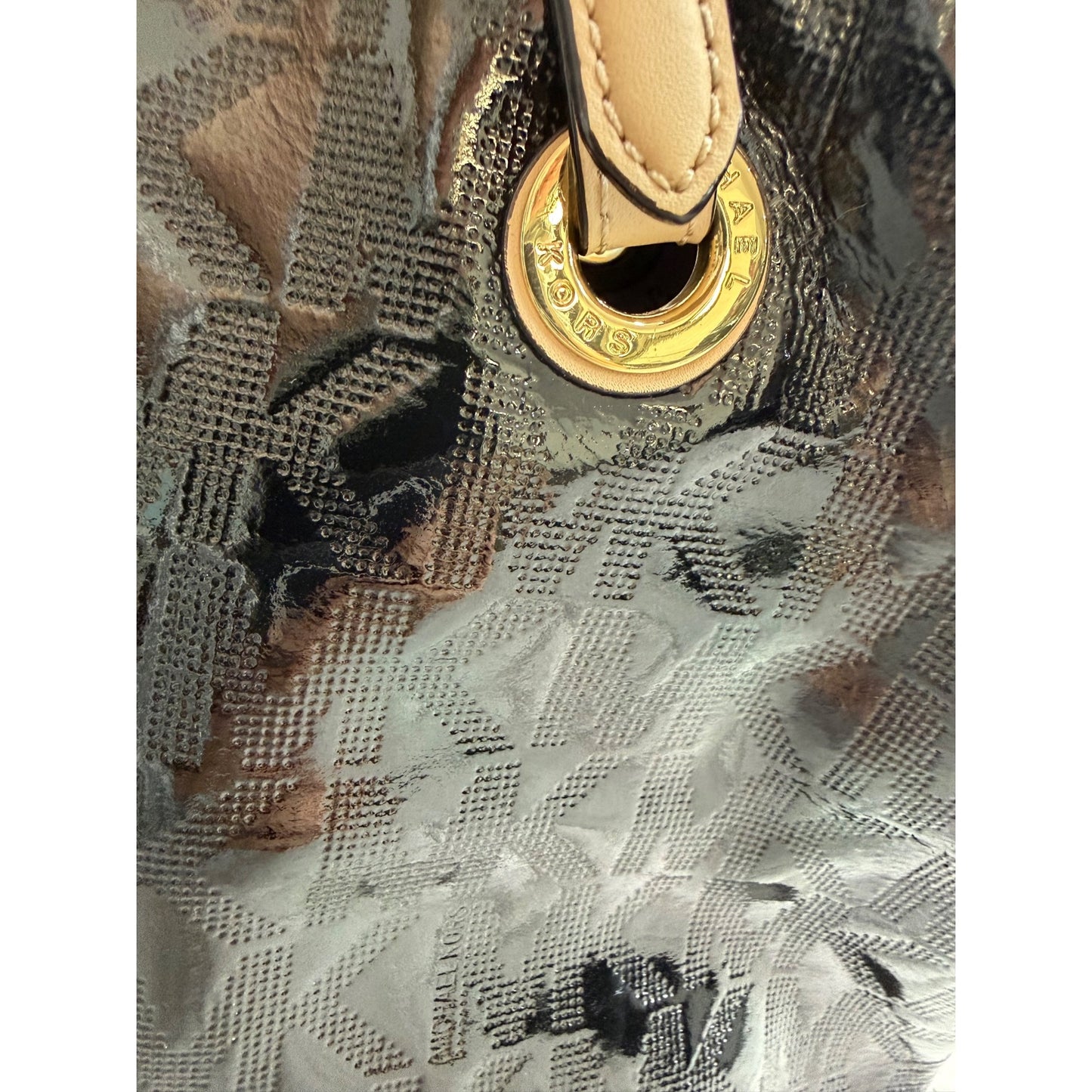 Michael Kors Jet Set Black Patent Leather Tote