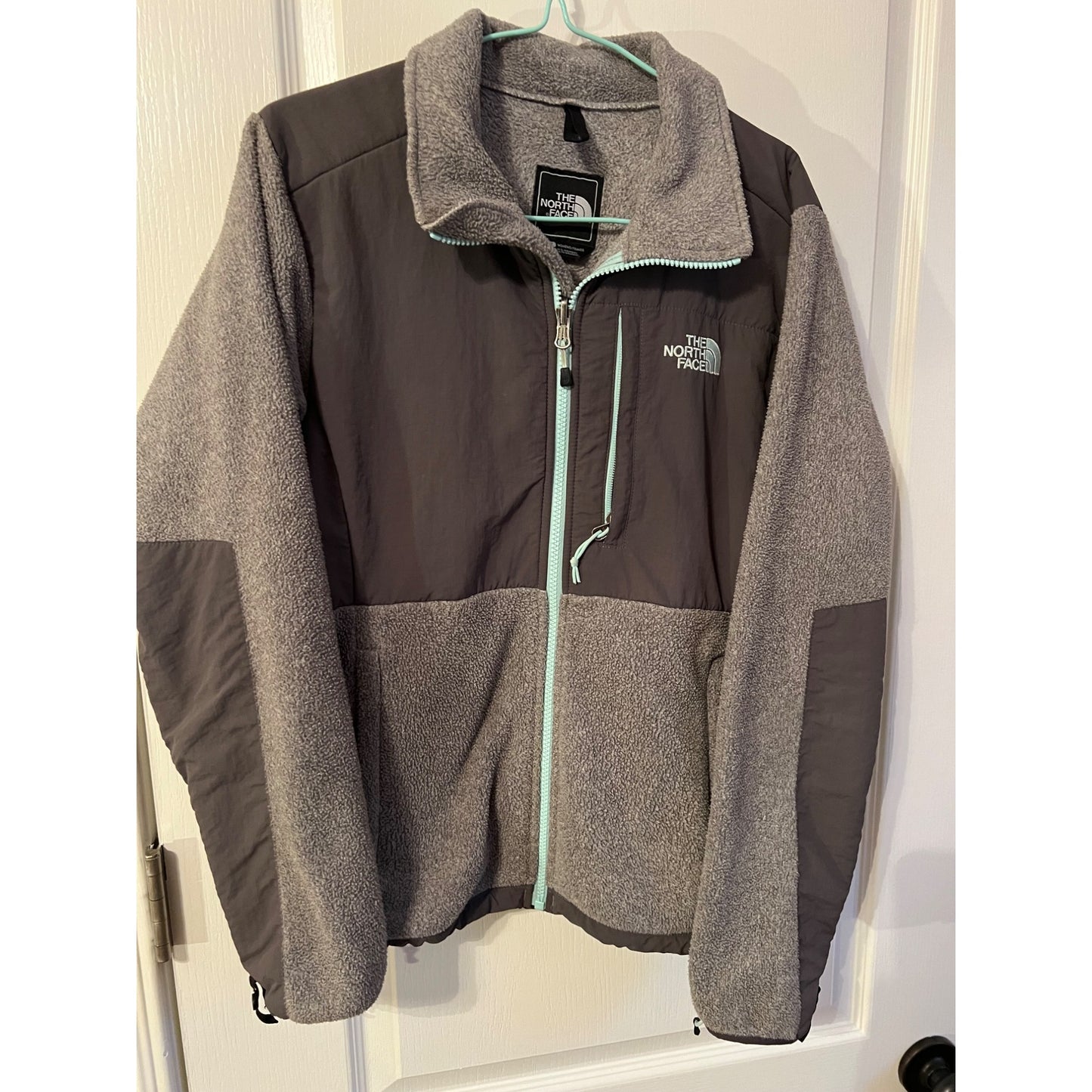 The North Face Full Zip Grey Fleece Women's Coat Jacket Small