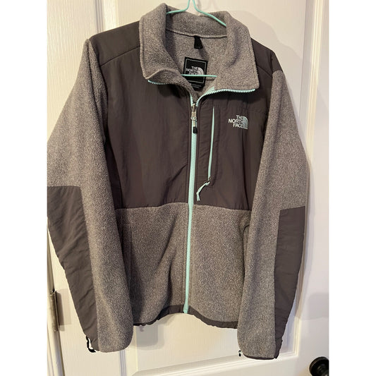 The North Face Full Zip Grey Fleece Women's Coat Jacket Small