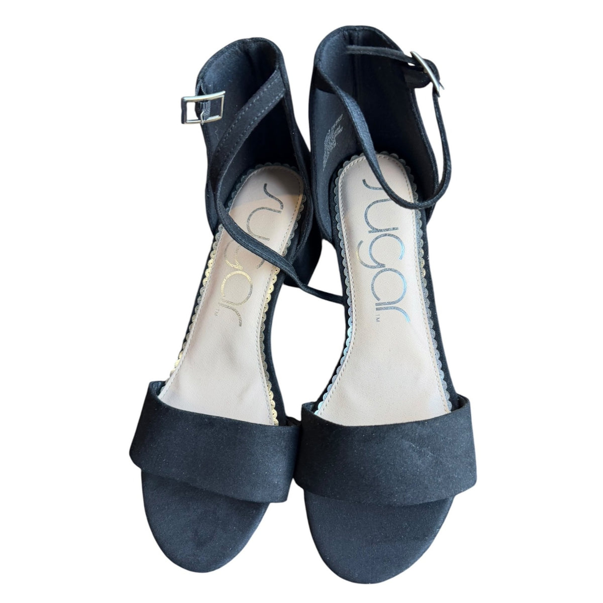 Sugar Women's Machelene Block Heel Sandals Size 7.5W NWOB