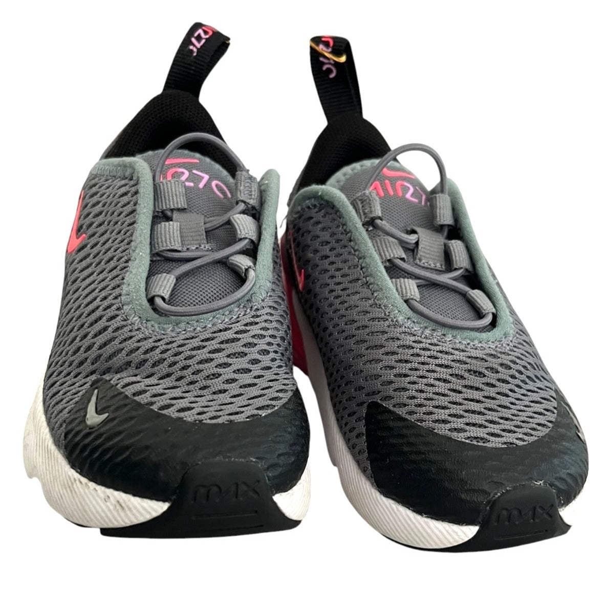 Nike Air Max 270 TD Toddler Shoes Grey/Hyper Pink Size 6C