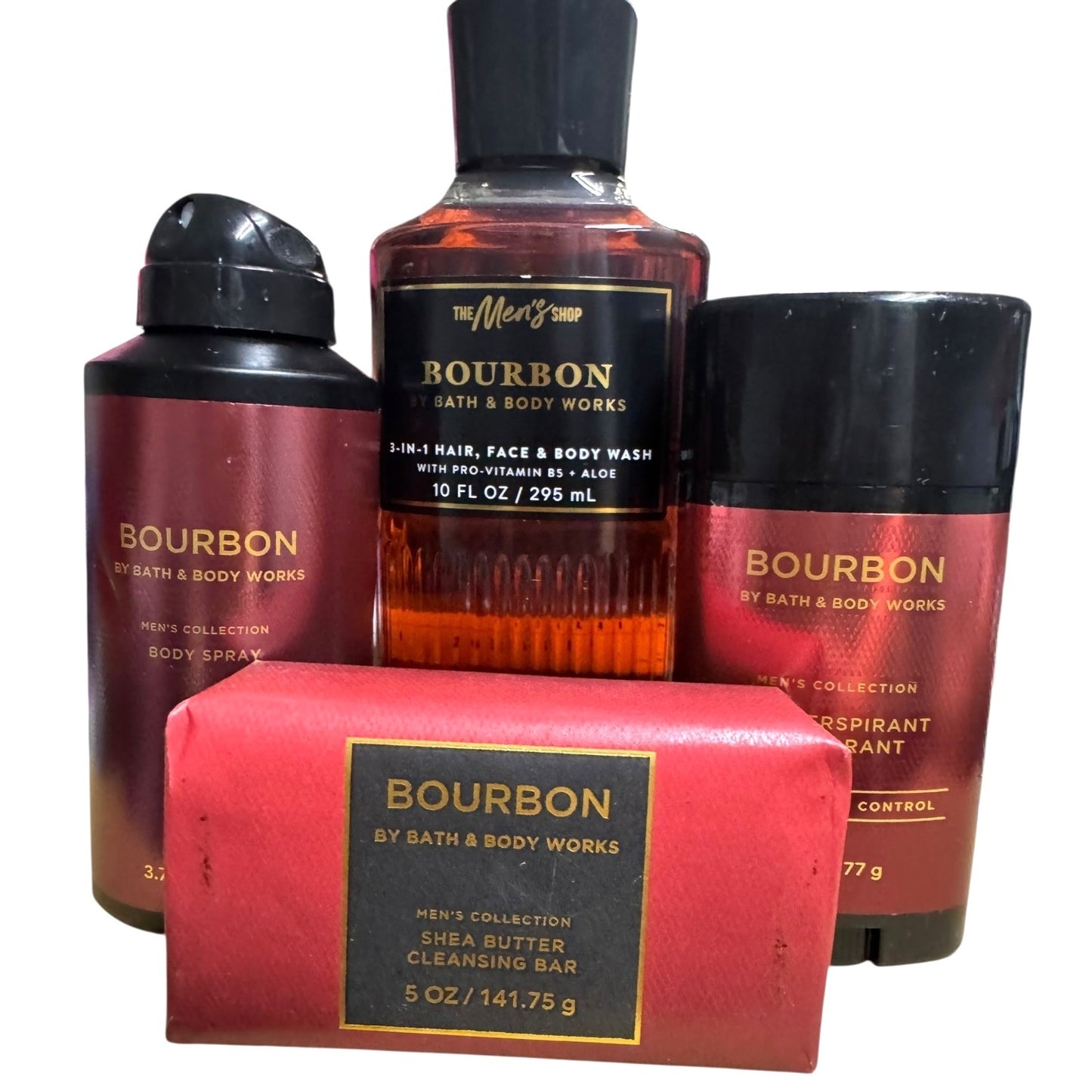 Bourbon Men's Collection 4pc Set NEW