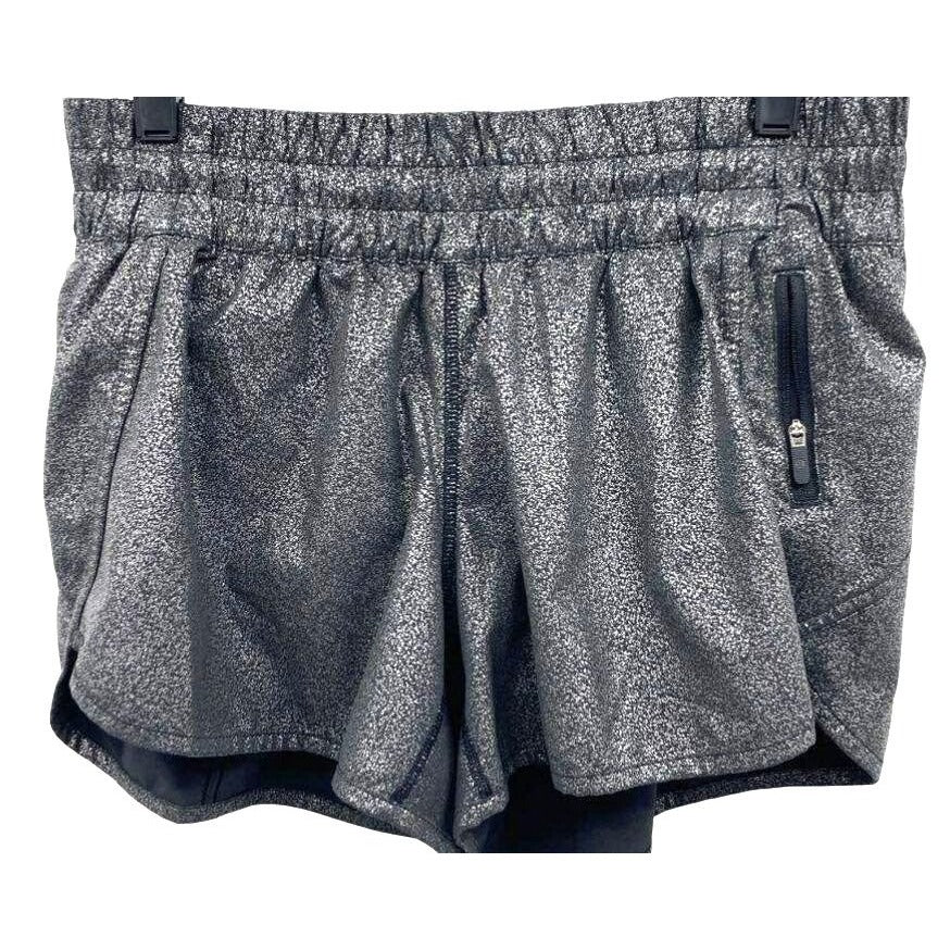 Lululemon Hotty Hot Shorts Luminosity Foil Print Size 10