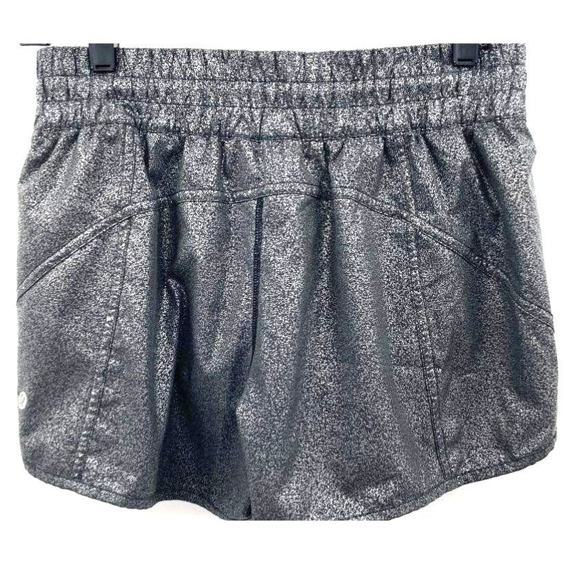 Lululemon Hotty Hot Shorts Luminosity Foil Print Size 10