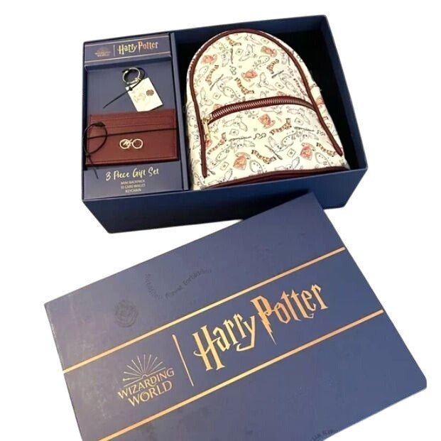 Harry Potter Wizarding World Of 3 Piece Gryffindor Mini Backpack Gift Set - NEW!