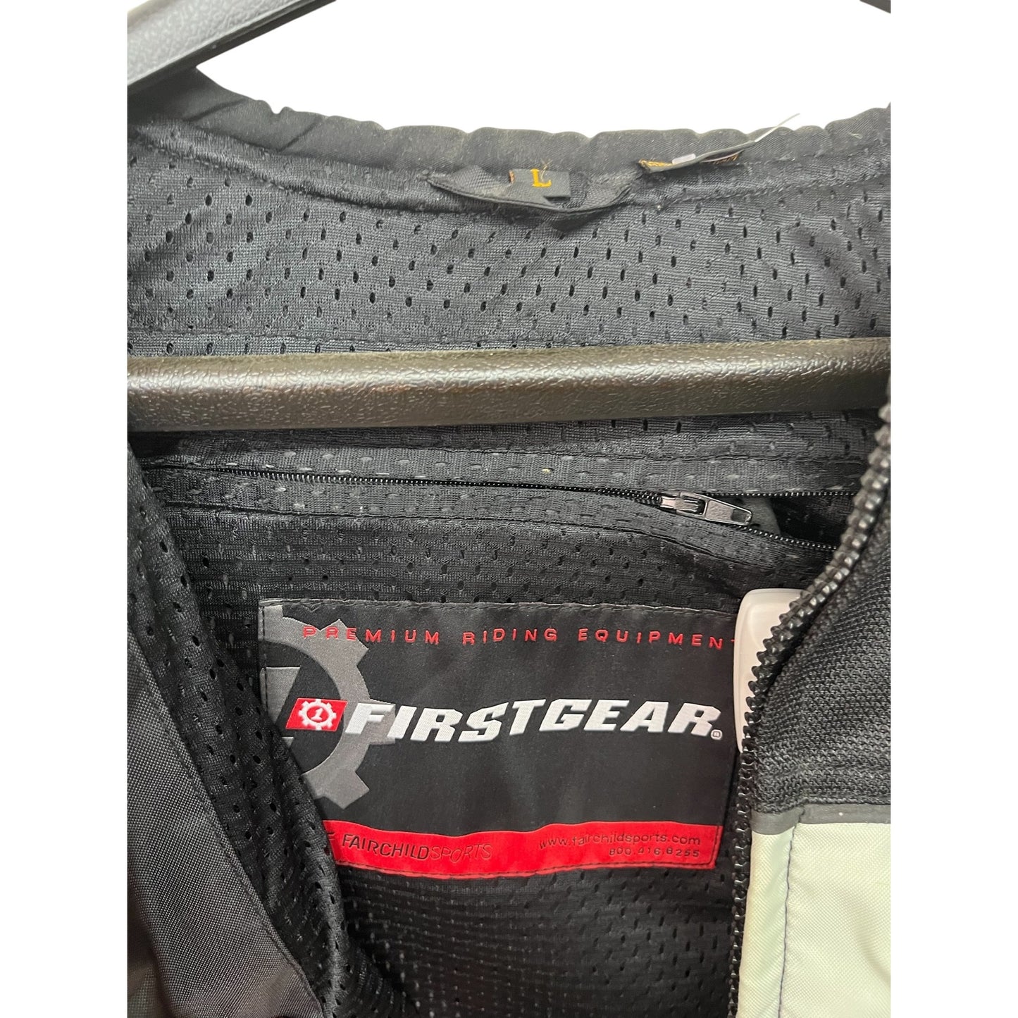 Firstgear Men's Large Black & Reflective Motorcycle Riding Jacket