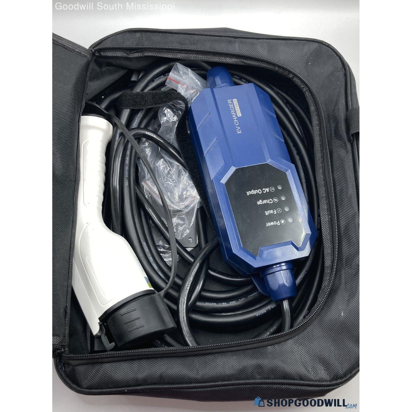 Megear Portable Level 1 EV Charger Model MG-US-WE16AN620 NEMA5-20 Plug 100-245V 16A
