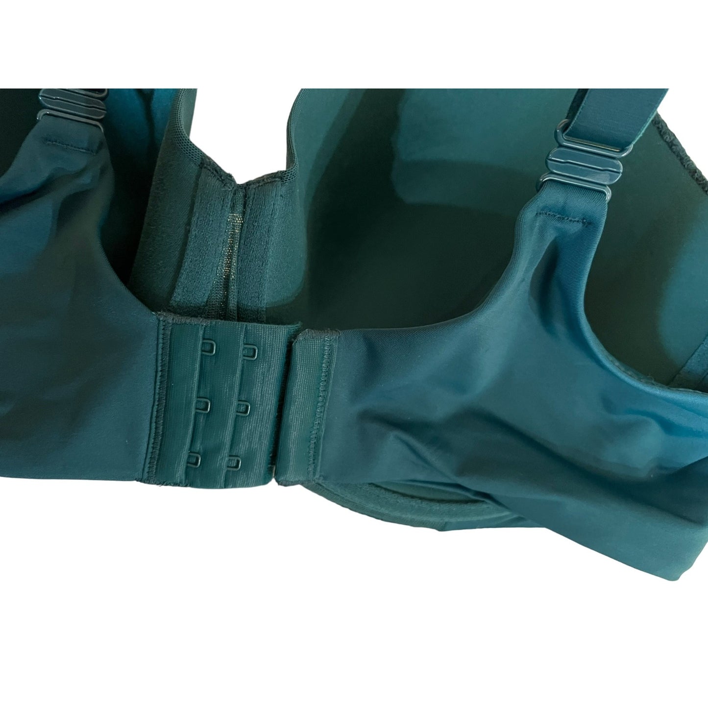 Womens Teal 40DD NWT Full Coverage Lightly Lined T-Shirt Bra With Lace Details Convertible Straps