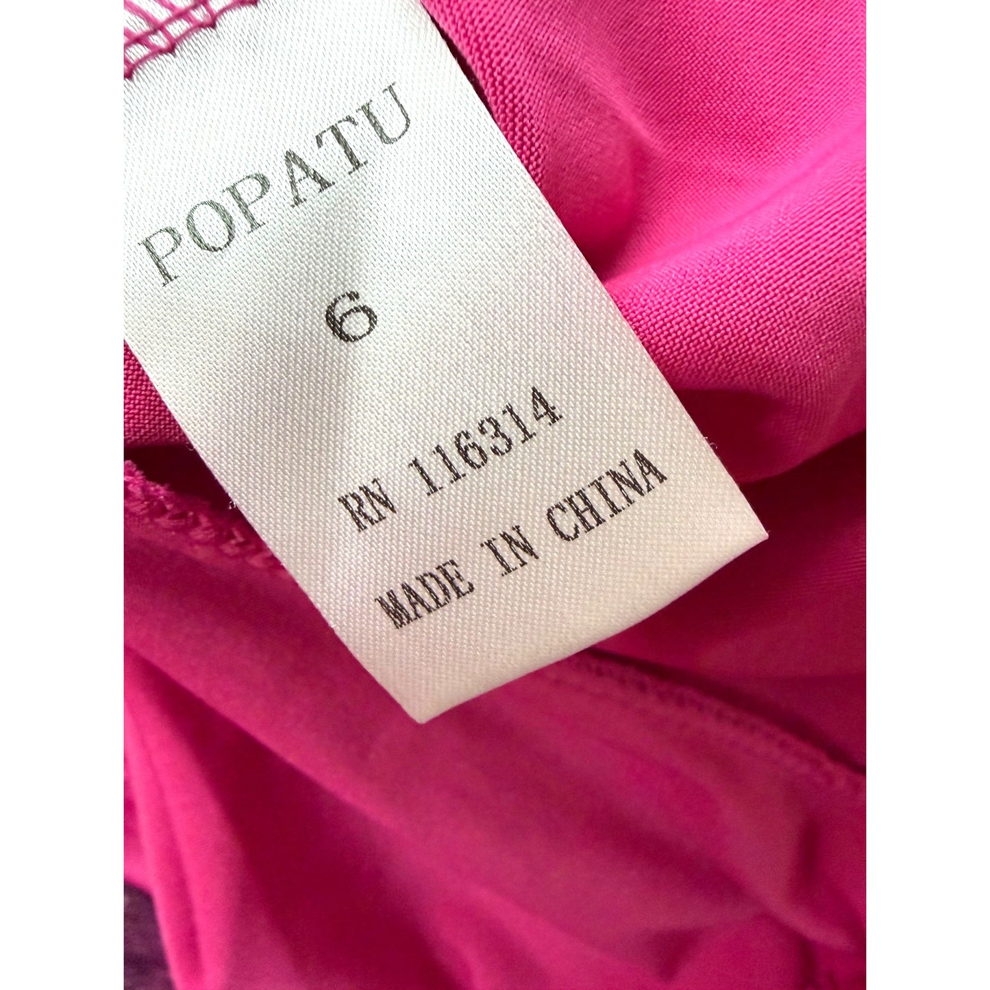 Popatu Girls Pink & Black Glitter Polka Dot Tulle Dress With Tiered Ruffles Size 6
