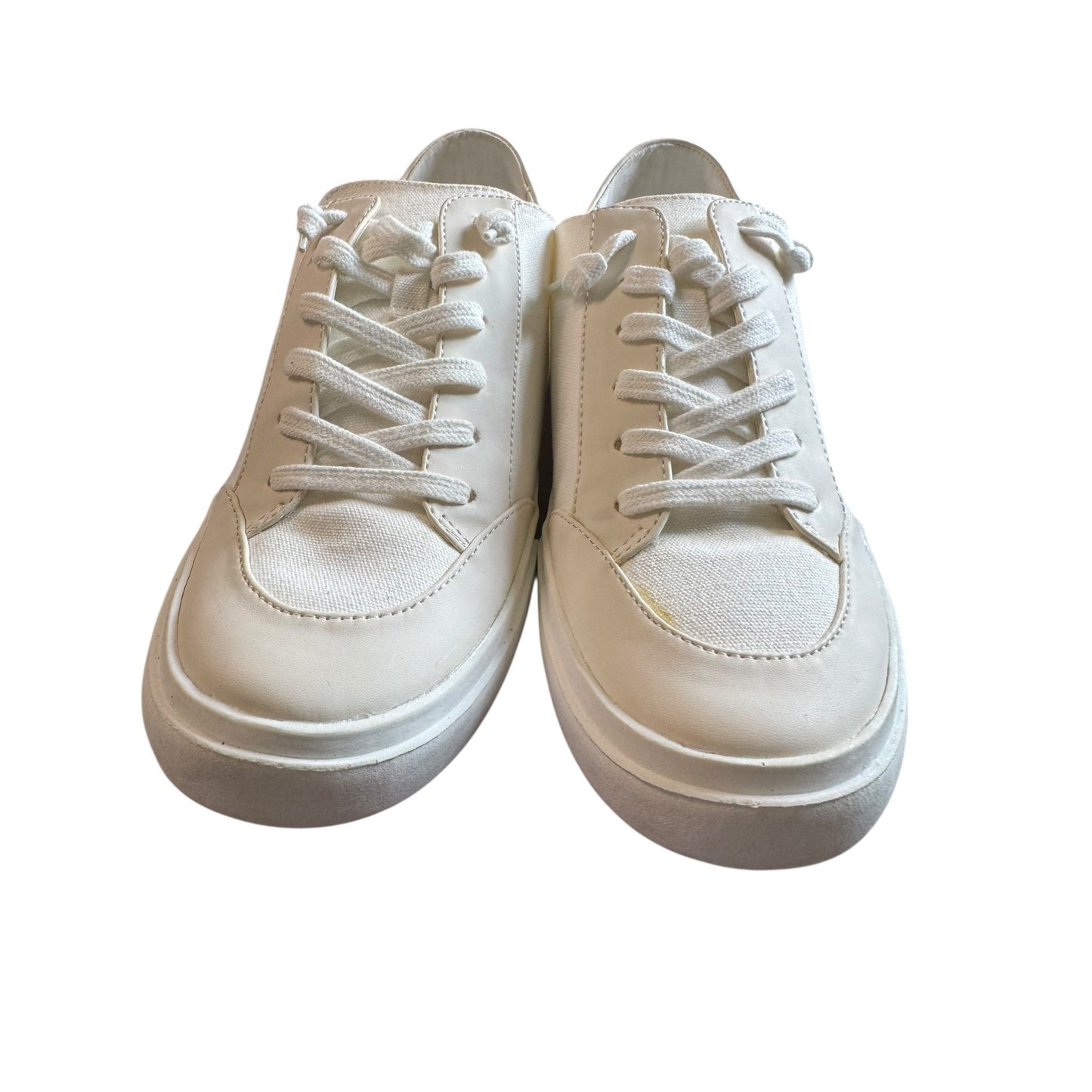 Dolce Vita Womens Zoey White Canvas Sneakers Size 9.5 Casual Comfortable Lightweight