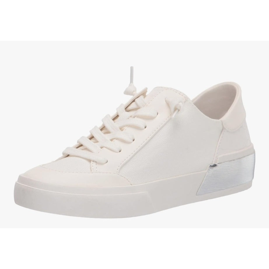 Dolce Vita Womens Zoey White Canvas Sneakers Size 9.5 Casual Comfortable Lightweight