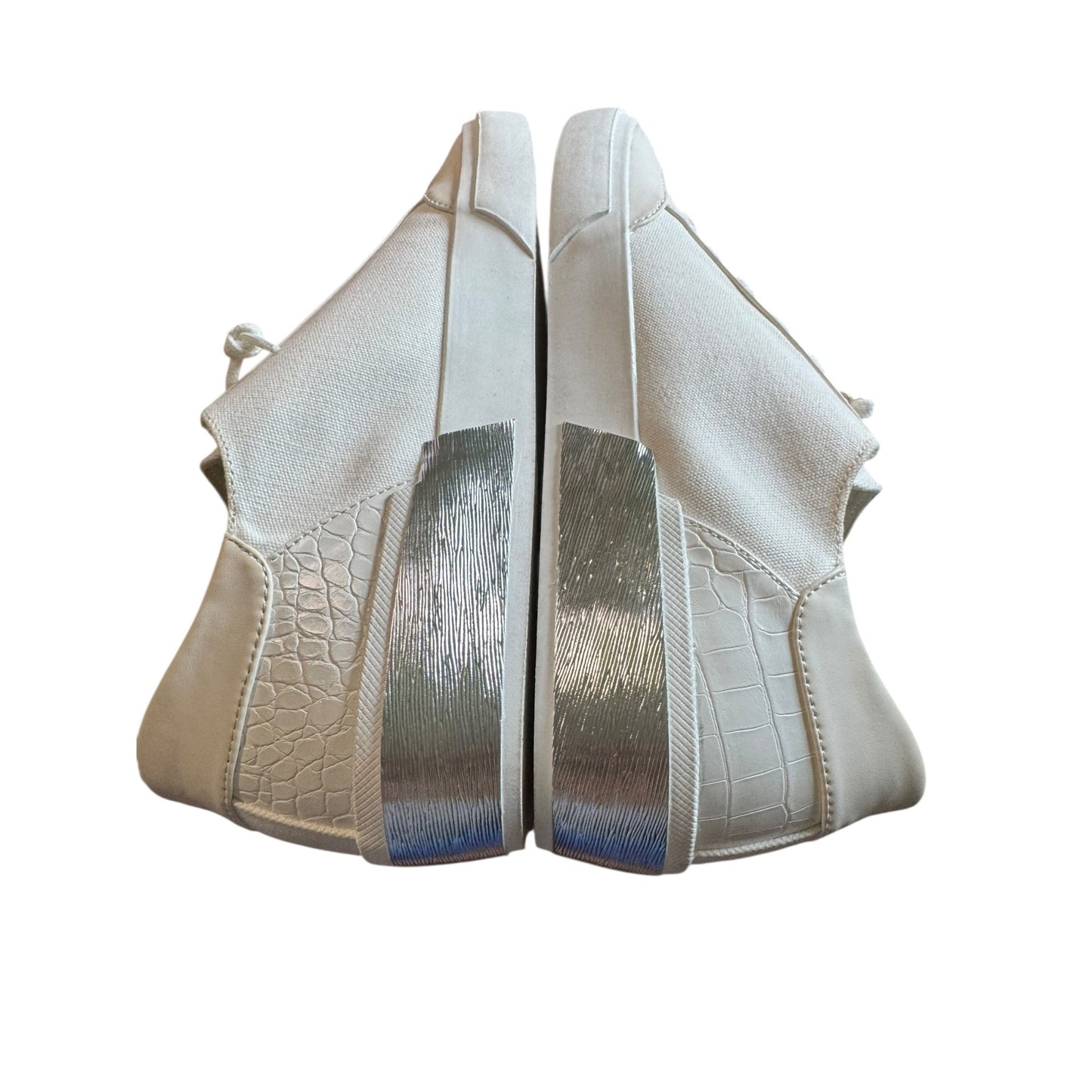 Dolce Vita Womens Zoey White Canvas Sneakers Size 9.5 Casual Comfortable Lightweight