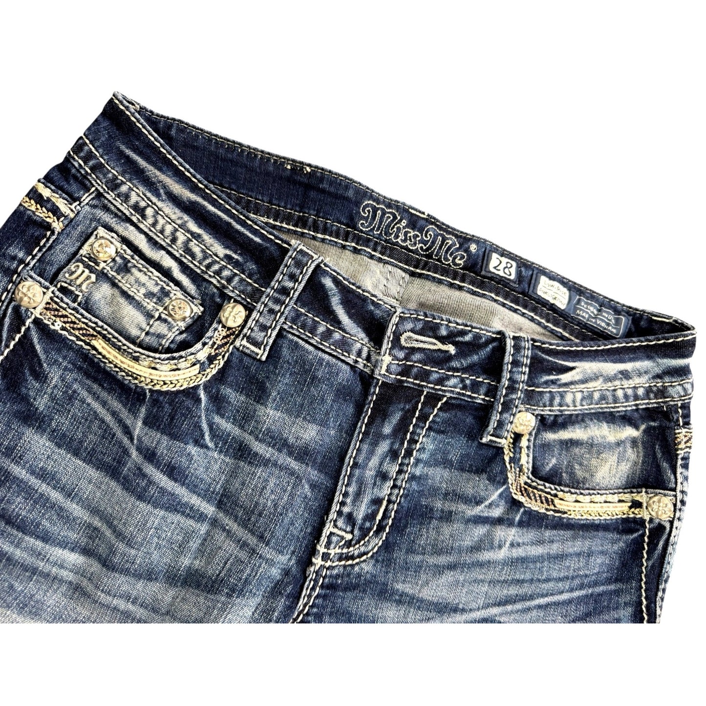 Miss Me Women’s Sz 28 Low-Rise Ankle Skinny Jeans