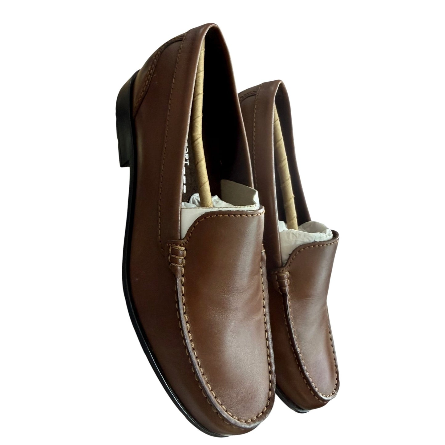 Men's Brown Leather Rockport Loafers US Size 8