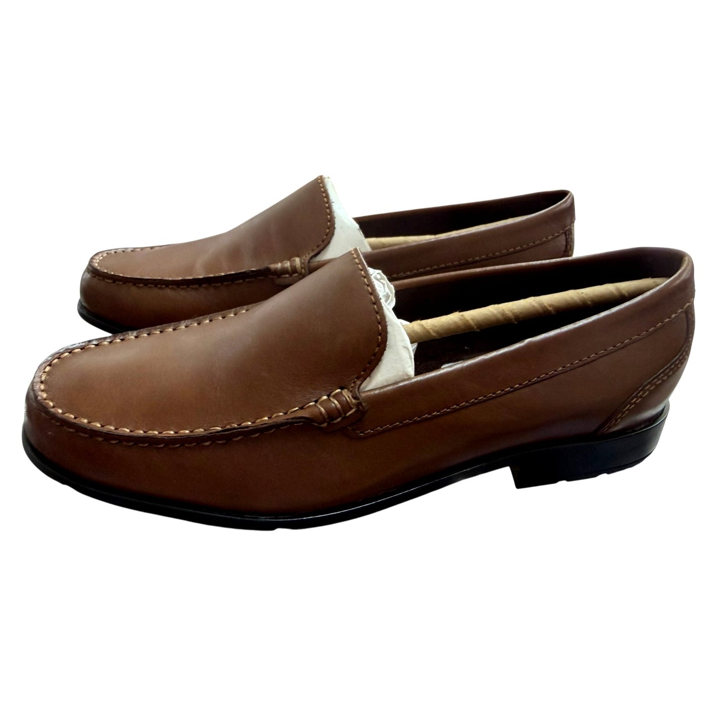 Men's Brown Leather Rockport Loafers US Size 8
