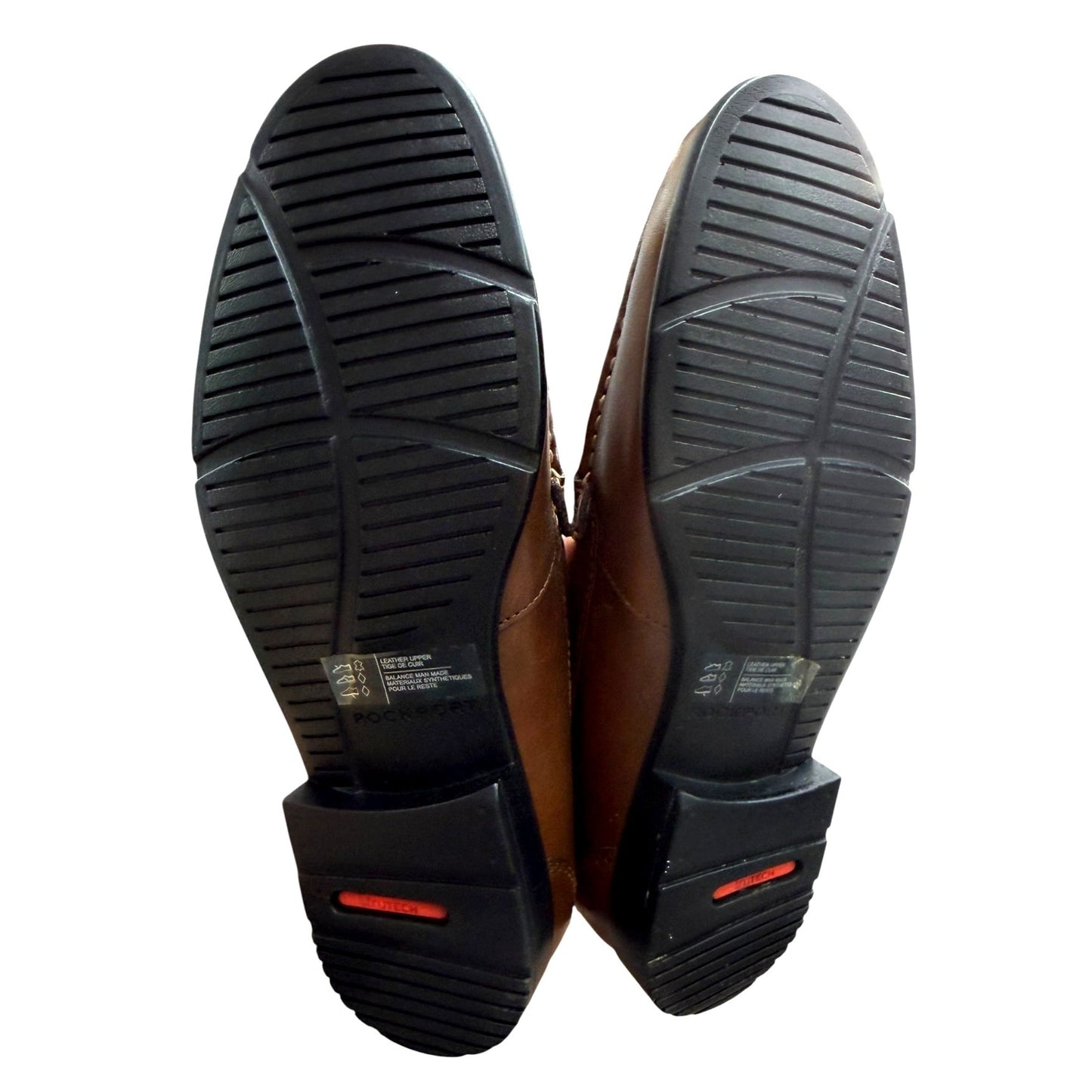 Men's Brown Leather Rockport Loafers US Size 8