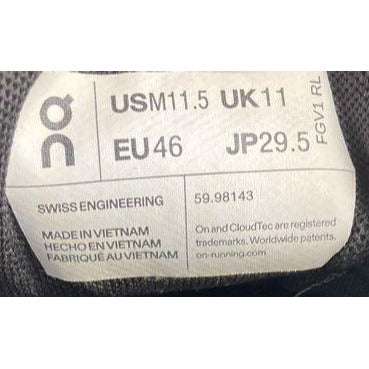 On Cloud Waterproof Men's Running Shoes Navy Blue Size 11.5