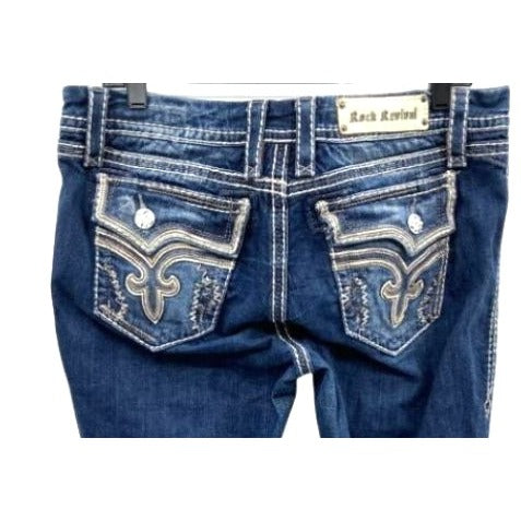 Rock Revival Kai Easy Boot Blue Jeans - Size 31
