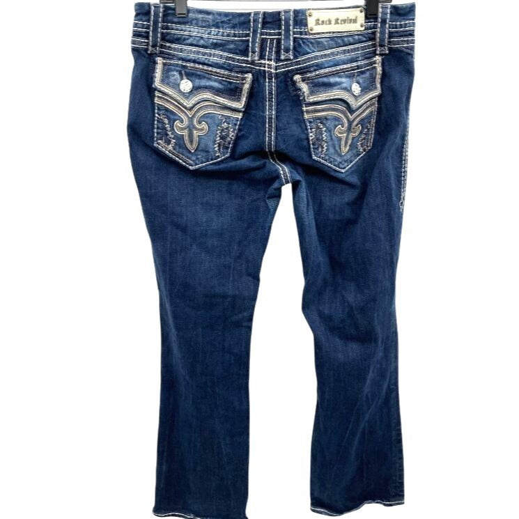 Rock Revival Kai Easy Boot Blue Jeans - Size 31