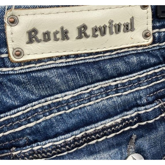 Rock Revival Kai Easy Boot Blue Jeans - Size 31