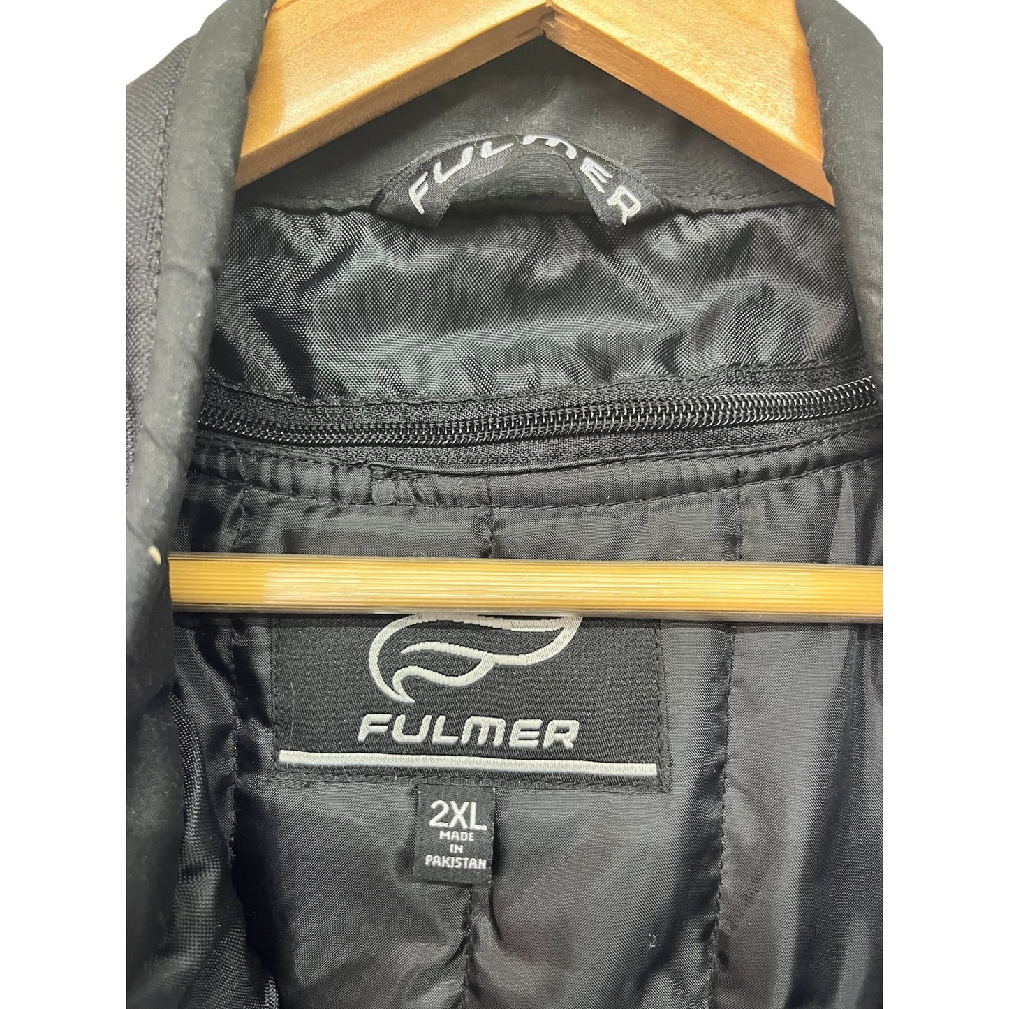 Fulmer 2XL Blue & Black Padded Mesh Motorcycle Jacket With Adjustable Waist