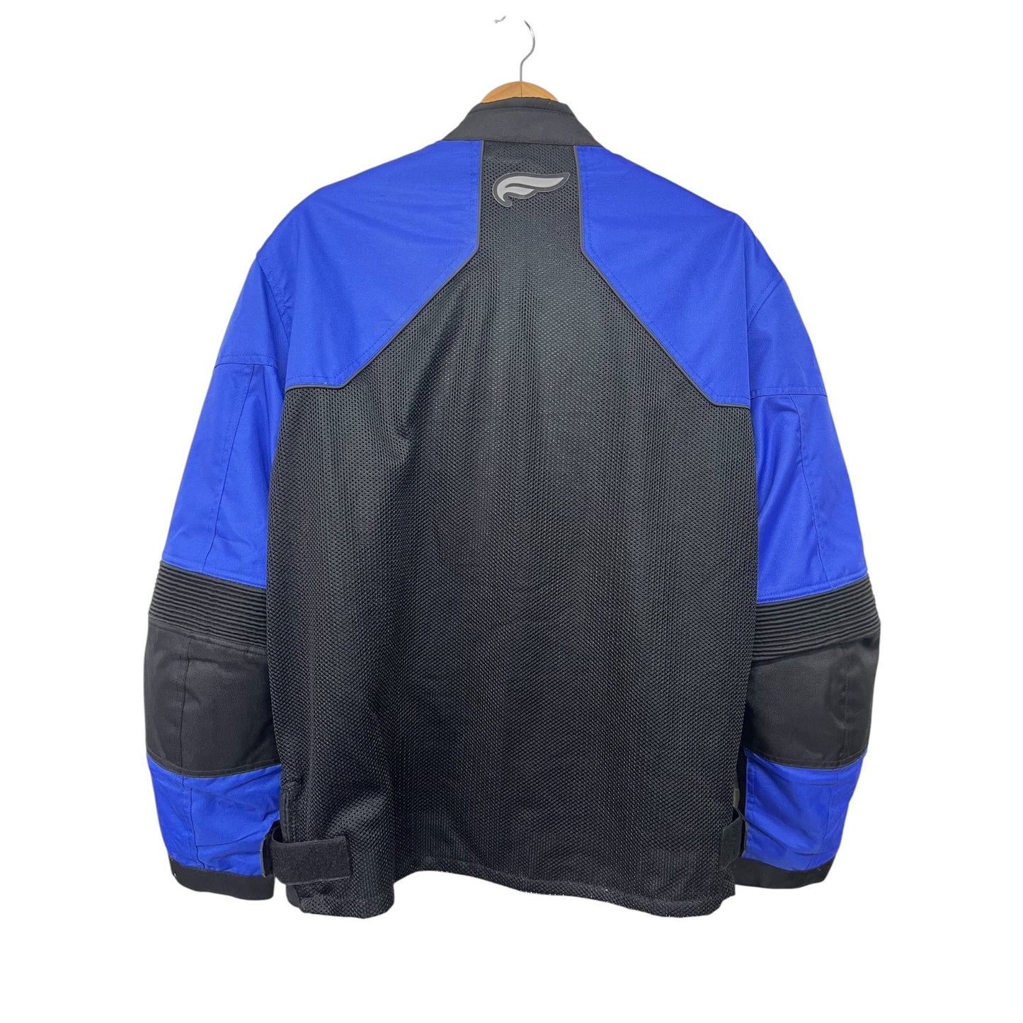 Fulmer 2XL Blue & Black Padded Mesh Motorcycle Jacket With Adjustable Waist
