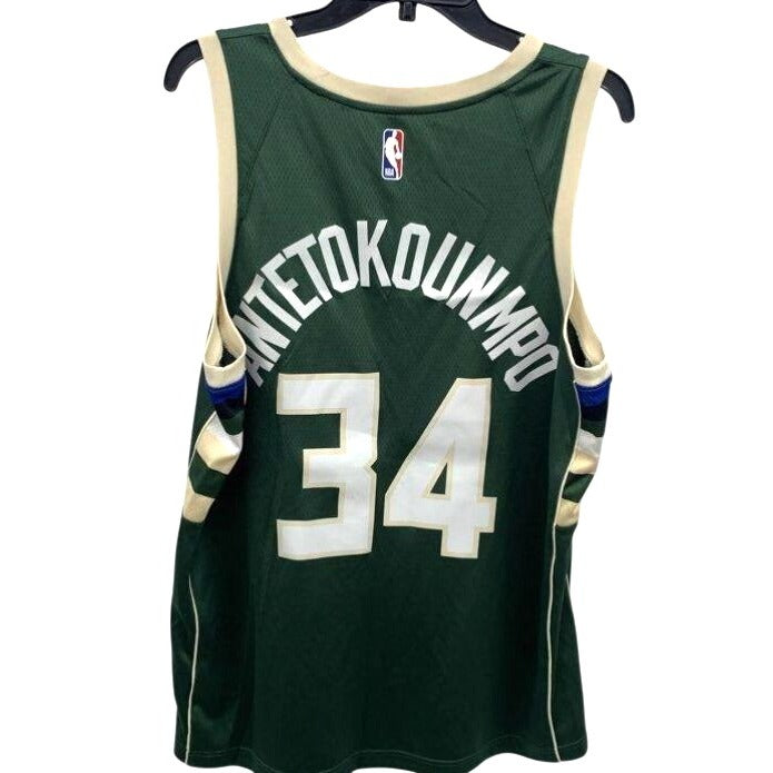 Milwaukee Bucks Nike Icon Edition Swingman Jersey Giannis Antetokounmpo #34 - L