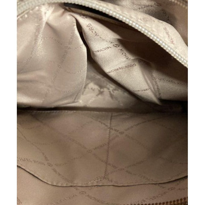 Michael Kors Canvas & Faux Leather Crossbody Bag With Adjustable Strap
