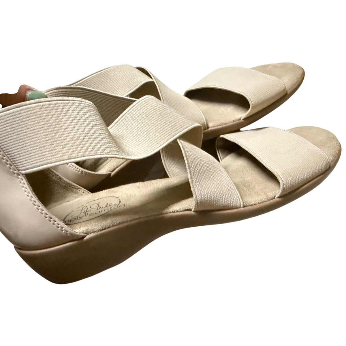 LifeStride Tellie Wedge Sandals Size 8