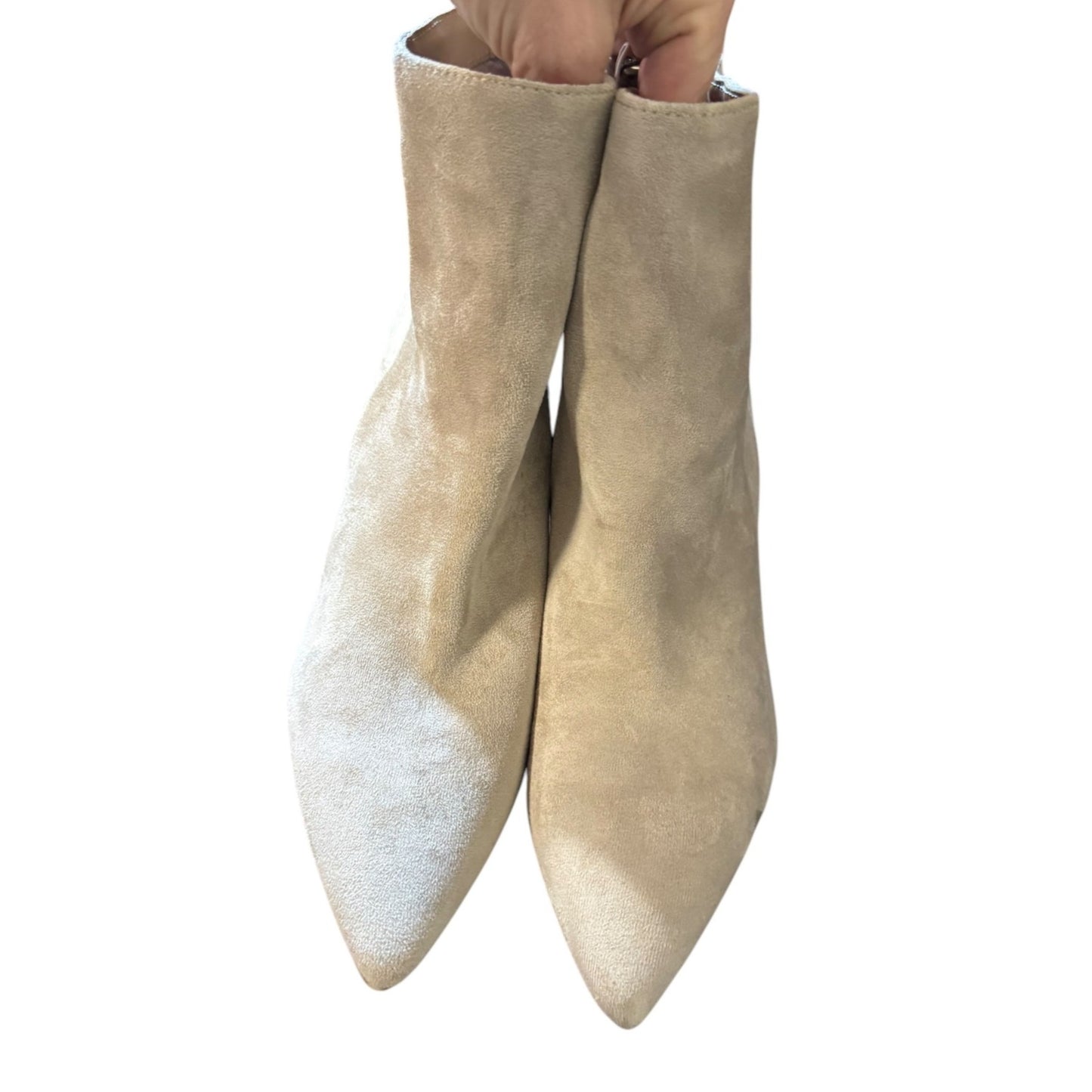 A New Day Tan Block Heeled Boots Size 11